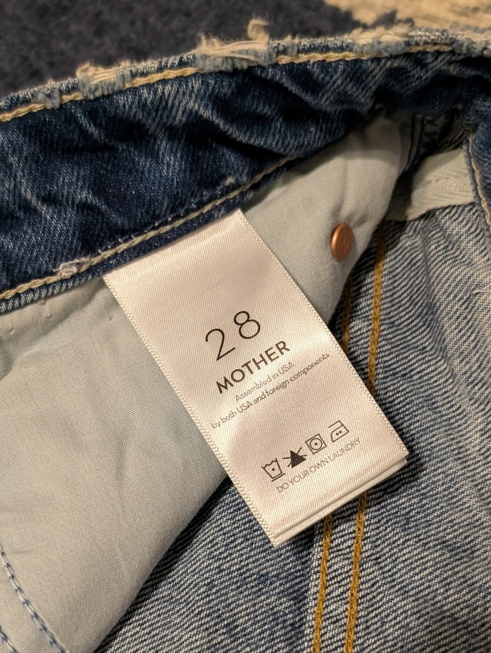 MOTHER Superior High Waisted Tunnel Vision Sneak in Take Me Higher Jeans 28 NEW - Picture 5 of 8